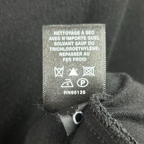 Lafayette 148 New York Black Draped Ruched Sheath Dress Size 0‎ Cowl Neckline - Picture 8 of 8